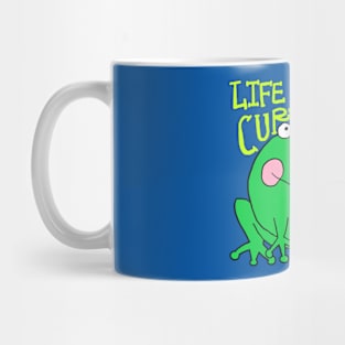 life in curiosity, frog Mug